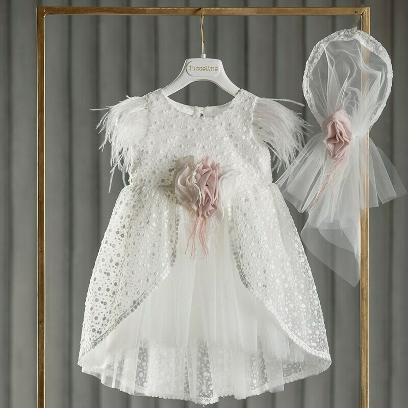 Monarchy Surichinmoi eel Piccolino Βαπτιστικό Φόρεμα για Κορίτσι Eva DR21S62 Ivory | Skroutz.gr