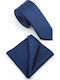 Legend Accessories Men's Tie Set Synthetic Monochrome In Navy Blue Colour