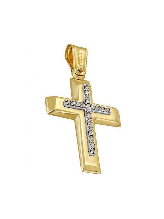 Kreuz aus 9 Karat Gold ST25587F Kreuz aus 9 Karat Gold