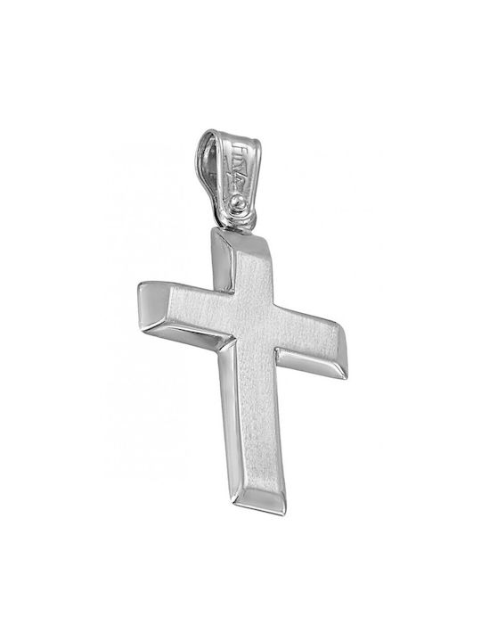 Cross in white gold ST26537F 9 Carat