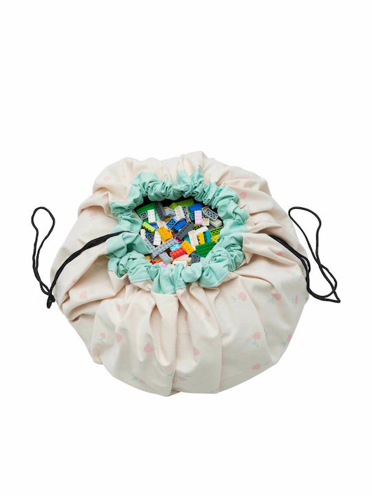 Play&go Saltea de Joacă pentru Copii din Țesătură Cherry Love Bej 40cm 1buc