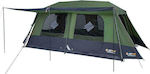 OZtrail Fast Frame 10 Αυτόματη Σκηνή Camping Τούνελ Πράσινη με Διπλό Πανί 3 Εποχών για 10 Άτομα 450x275x200εκ.
