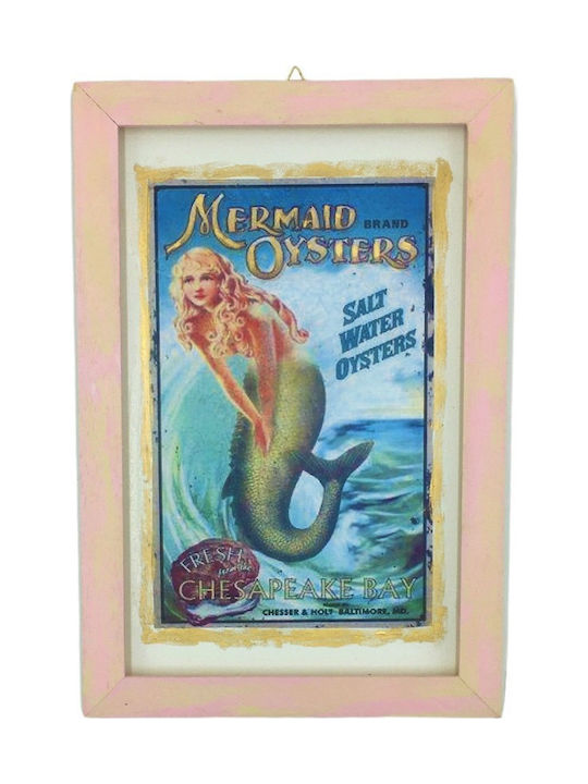 Handmade wooden frame Mermaid