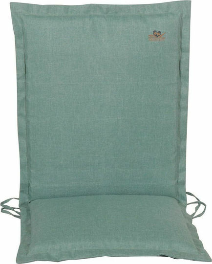 Lianos Waterproof Garden Chair Cushion with Backrest Green 43x93cm