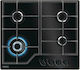 Zanussi ZGGN645K Autonomous Cooktop with Liquid Gas Burners 59x52cm