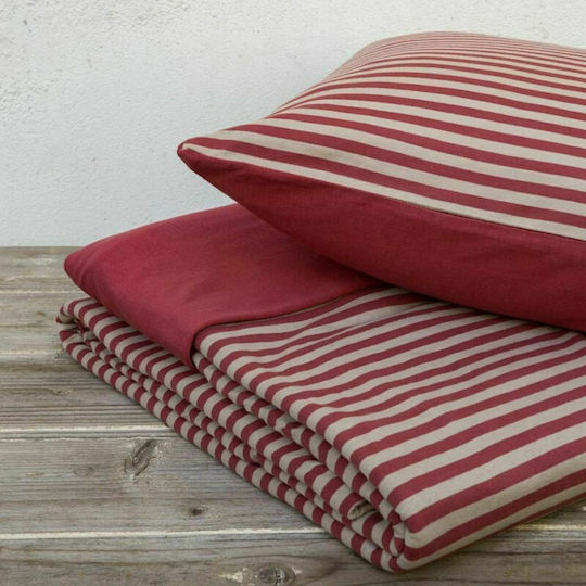 Nima Duvet Cover Set Cotton Single with Pillowcase 160x240 Suave Terracotta