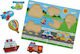 Wooden Kids Peg Puzzle Vehicles Vehicles for 1+ Years 7pcs Johntoy