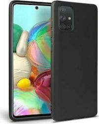 Tech-Protect Icon Silicone Back Cover Black (Galaxy A51)