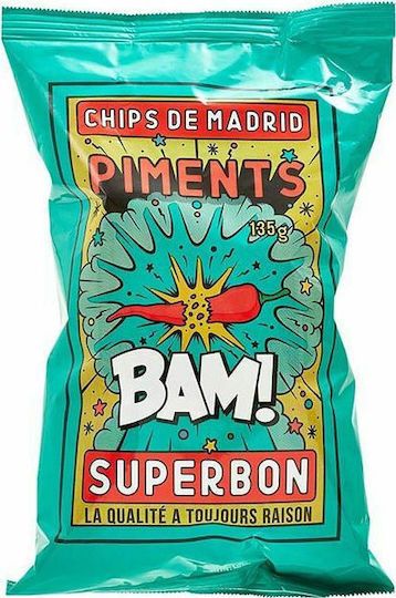 Superbon Chips De Madrid with Flavour Πικάντικα 135gr 1pcs