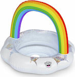 Bigmouth Kinder Schwimmtrainer Swimtrainer mit Durchmesser 66cm für 1-3 Jahre Weiß Regenbogen
