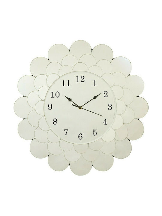 Innova Clock Mirror Fleur D55cm