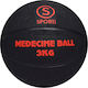 Sporti Μπάλα Medicine 3kg σε Μαύρο Χρώμα