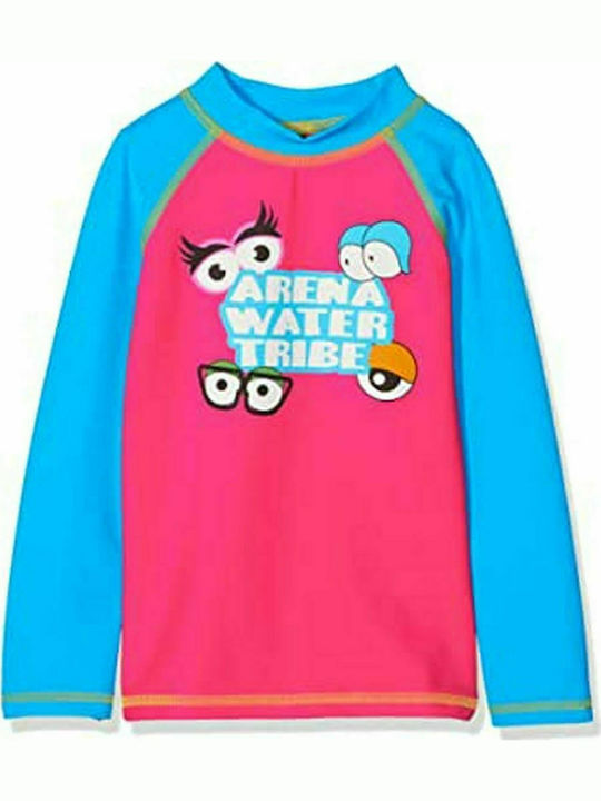 Arena Kinder Badebekleidung UV-Schutz (UV) Langarm-Shirt AWT Fuchsie
