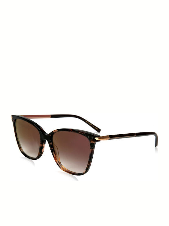 Ana Hickmann Women's Sunglasses with Brown Tartaruga Acetate Frame AH9272 E01