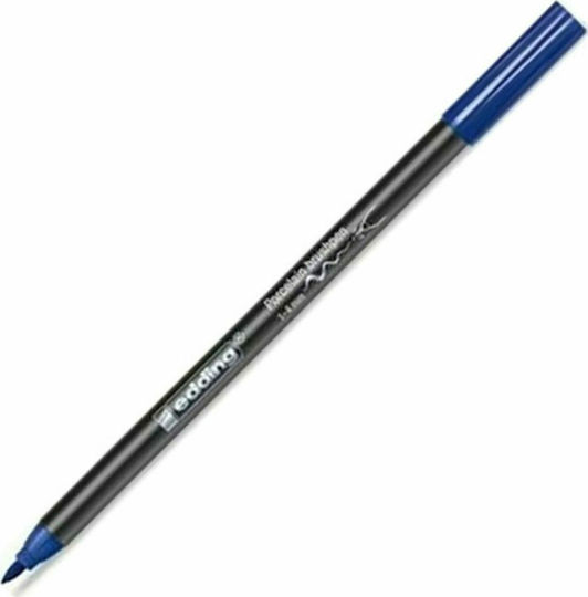 Edding Porcelain Brushpen 4200 Marker Wash-resistant Blue for Porcelain and Glass Ψιλής Γραφής 1-4χιλ Σκούρο