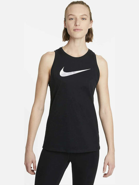 Nike Dri-Fit Icon Clash Αμάνικη Γυναικεία Αθλητική Μπλούζα Μαύρη