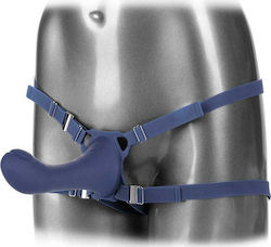 Calexotics Her Royal Harness Me2 Thumper Strap On with Rechargeable Vibe Harness με Dildo 17cm και Δόνηση σε Γκρι Χρώμα Calexotics Her Royal Harness Me2 Thumper Strap On with Rechargeable Vibe Harness με Dildo 17cm και Δόνηση σε Γκρι Χρώμα