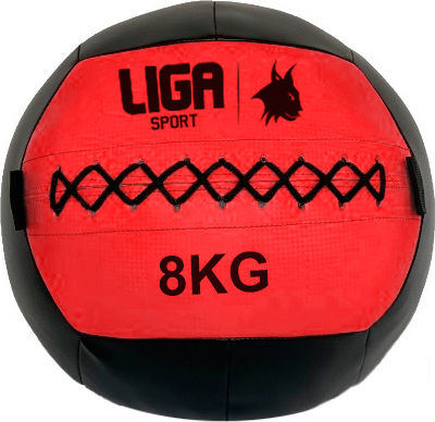 Liga Sport Exercise Ball Wall 8kg in Red Color