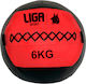 Liga Sport Übungsbälle Wand 6kg in Rot Farbe