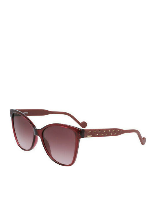 Liu Jo Women's Sunglasses with Burgundy Tartaruga Plastic Frame LJ736S-603