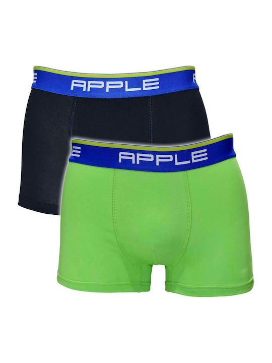 Apple Boxer Ανδρικά Μποξεράκια Μπλε 2Pack