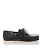 Sea and City C4 Men's Leather Boat Shoes Blue
