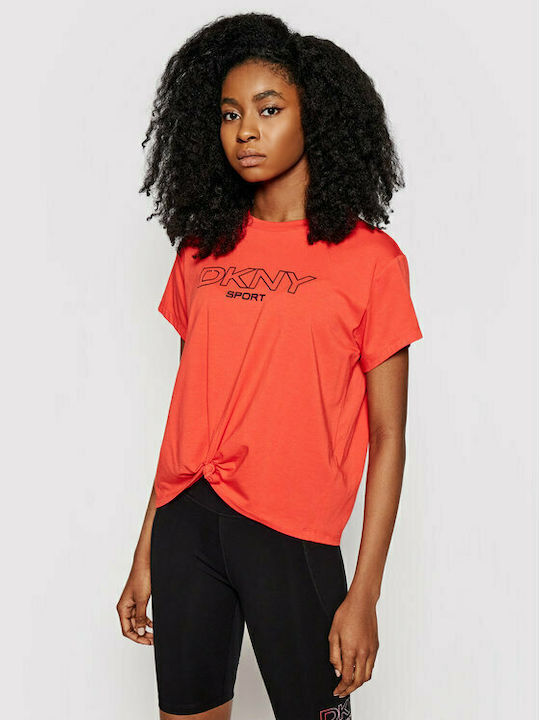 DKNY Γυναικείο Αθλητικό T-shirt Κόκκινο