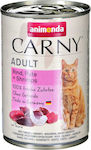 Animonda Carny Adult Wet Food for Adult Cat in Can with Beef, Turkey and Shrimps 400gr 83724