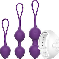 Rewolution Fără fir Bile vaginale cu vibrație Violet Rewolution Fără fir Bile vaginale cu vibrație Violet