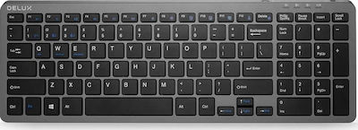 Delux K2203D Wireless Bluetooth Keyboard with US Layout