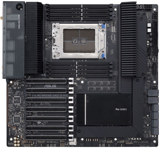 Pro WS WRX80E-SAGE SE WIFI Дънна Платка Extended ATX с AMD SP3 Цокъл 90MB1590-M0EAY0