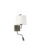 Faro Barcelona Modern Lamp Wall with Socket E27 and Switch Gold 19x28cm