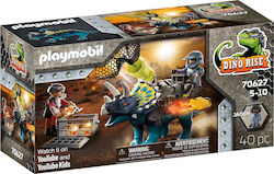 Playmobil Dino Rise Τρικεράτωψ με Πανοπλία-Κανόνι και Μαχητές για 5-10 ετών Playmobil Dino Rise Τρικεράτωψ με Πανοπλία-Κανόνι και Μαχητές για 5-10 ετών