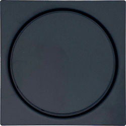 Miro Europe Stainless Steel Rack Floor with Size 12x12cm Black 4018050016