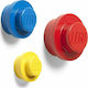 Room Copenhagen Lego Wall Bracket Kids Wall Hook Multirack Πλαστική Red/Yellow/Blue 3pcs