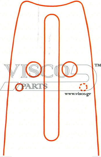 Visco Parts Chainsaw Blade Chainsaw Blade 45cm for Chain with Pitch .325", Guide Bar Thickness .050"-1.3mm & Number of Drivers 72E POH 18-50WH