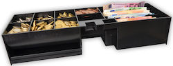 ICS Cash Register Insert Tray with 8 Coin Slots and 6 Slots for Bills 45x15x8.5cm