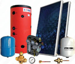 Sonne Atlas Τ Glass Triple Energy Forced Circulation Water Heating System Two Heat Exchangers 200lt/3.8m²