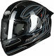 Pilot Flipper-Fighter Full Face Helmet with Sun Visor ECE 22.05 1450gr Matt Black/Grey