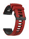 Dual-color Λουράκι Σιλικόνης Κόκκινο (Huawei Watch GT / GT2 (46mm))