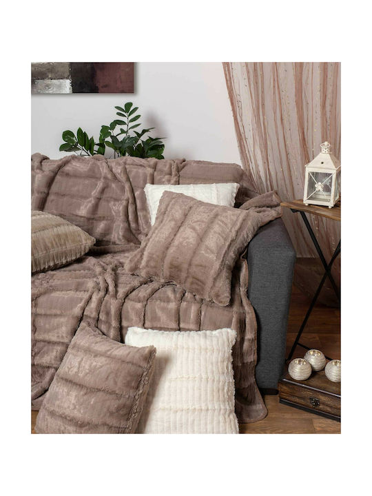 Silk Fashion Decorative Pillow Case Stripe Flee...