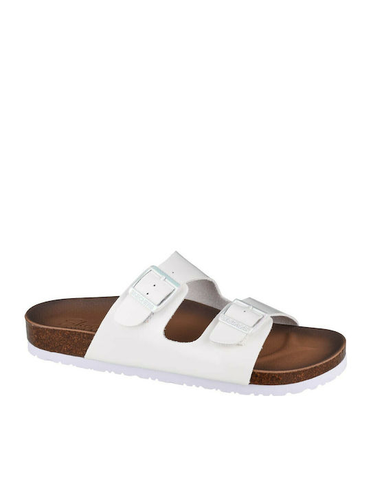 Granola-Gloss Floss Flache Sandalen für Damen in Weiß Farbe