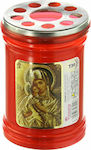 Viosarp Plastic Memorial Tribute Candle 30Τ Red 3 Days Burning Time