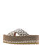 Robinson Women's Flat Sandals Flatforms In Beige Colour