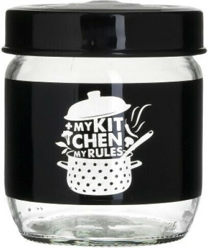 Click General Use Glass Jar with Lid Transparent 425ml
