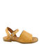 Antrin 98-1185 Women's Flat Sandals in Beige Color