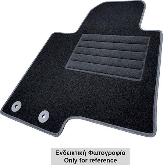 Cik Satz Vorder- und Hintermatten 4Stück aus Teppichboden für Jaguar XE 2014 Schwarz