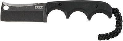 Columbia River Knives Minimalist Cleaver Blackout Cuțit Negru cu Lamă din Oțel inoxidabil cu Teacă