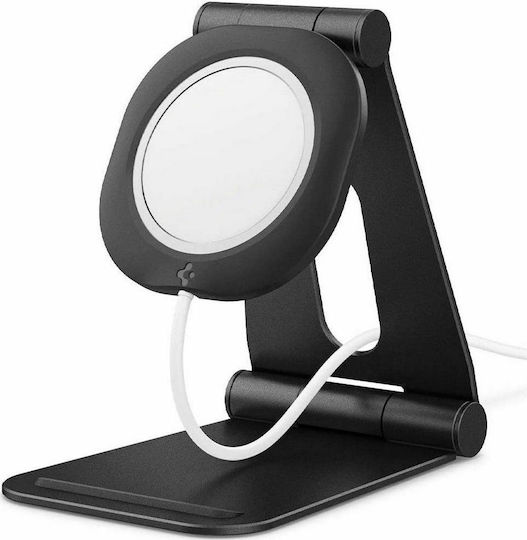 Spigen MagFit Βάση Φόρτισης MagSafe σε Μαύρο χρώμα