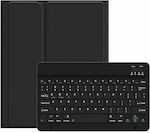 Usams BH655 Klappdeckel Kunststoff mit Tastatur Englisch US Schwarz (iPad Air 2020/2022) IP109YRU01